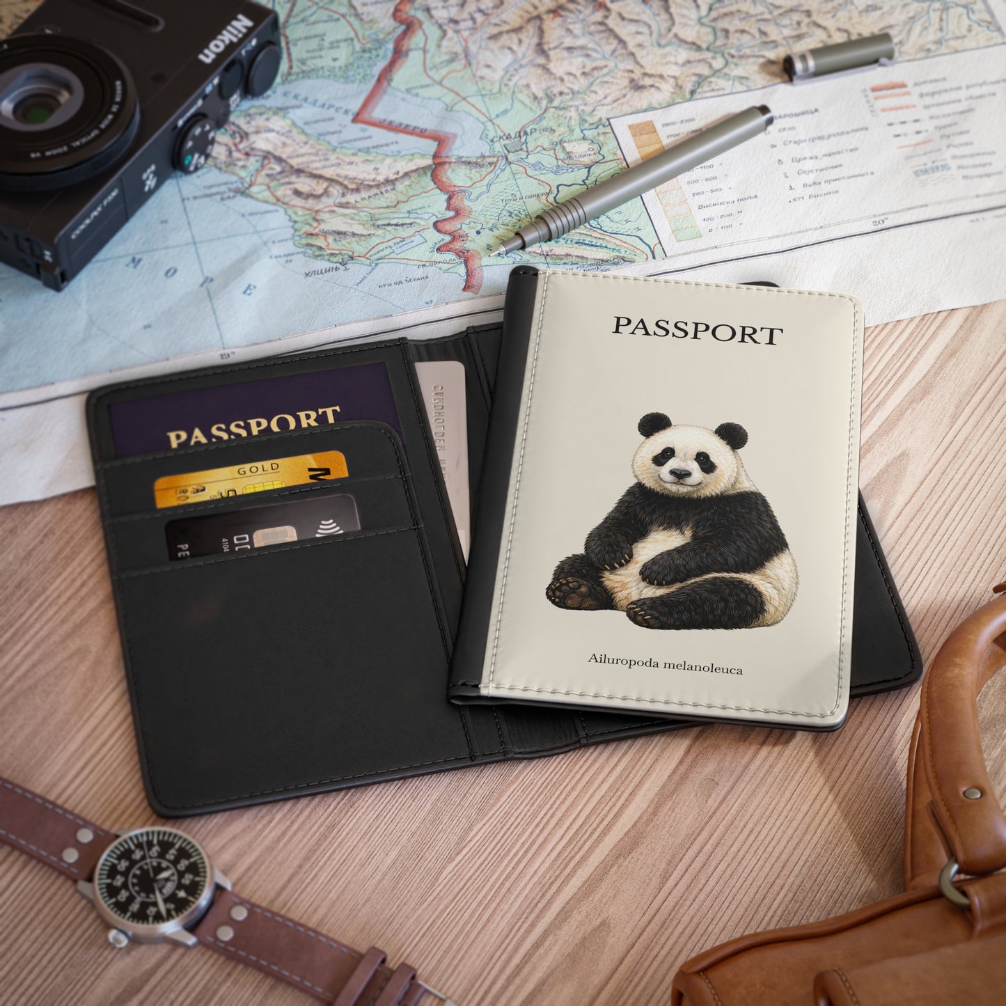 Passport Cover - Giant Panda (Ailuropoda melanoleuca)
