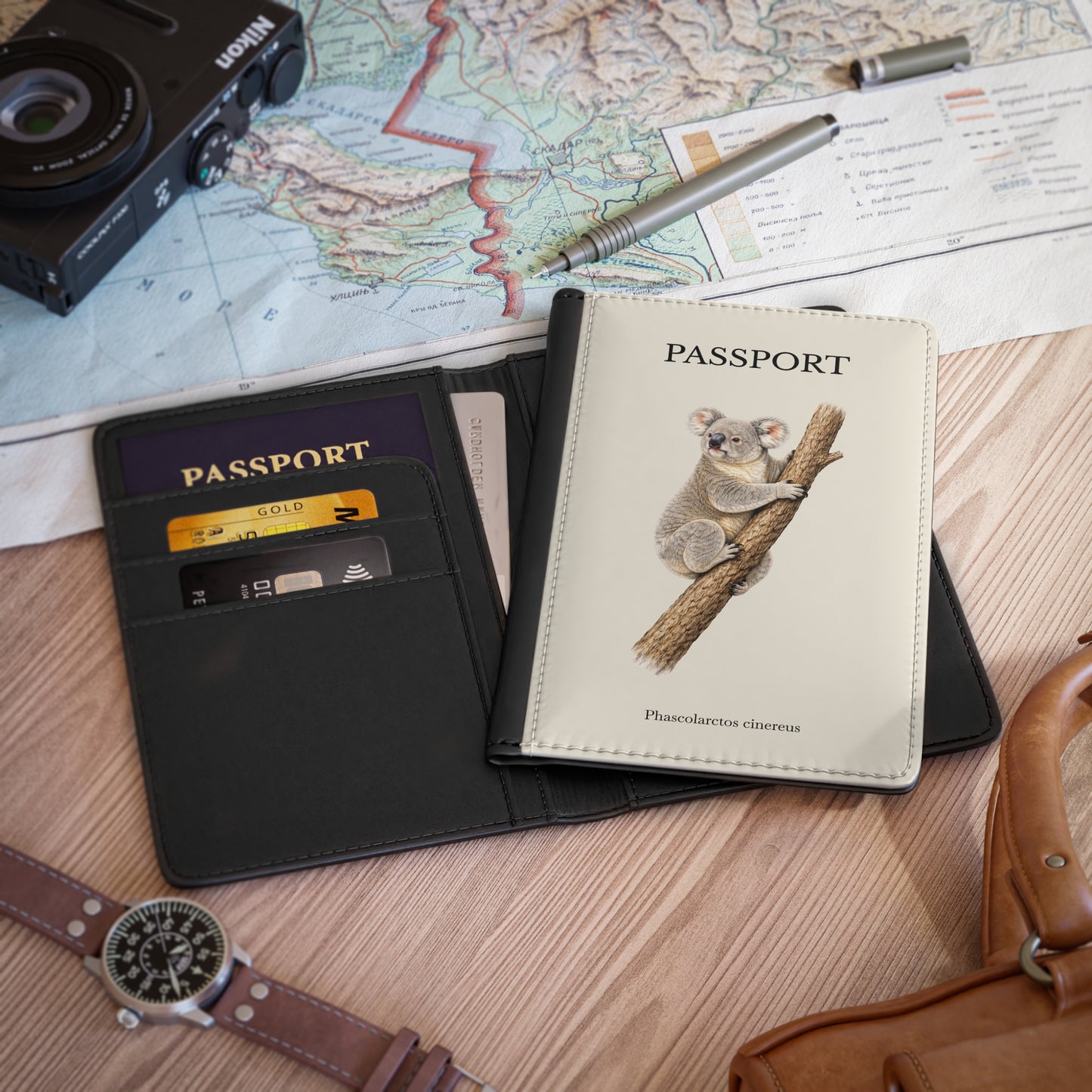 Passport Cover - Koala (Phascolarctos cinereus)