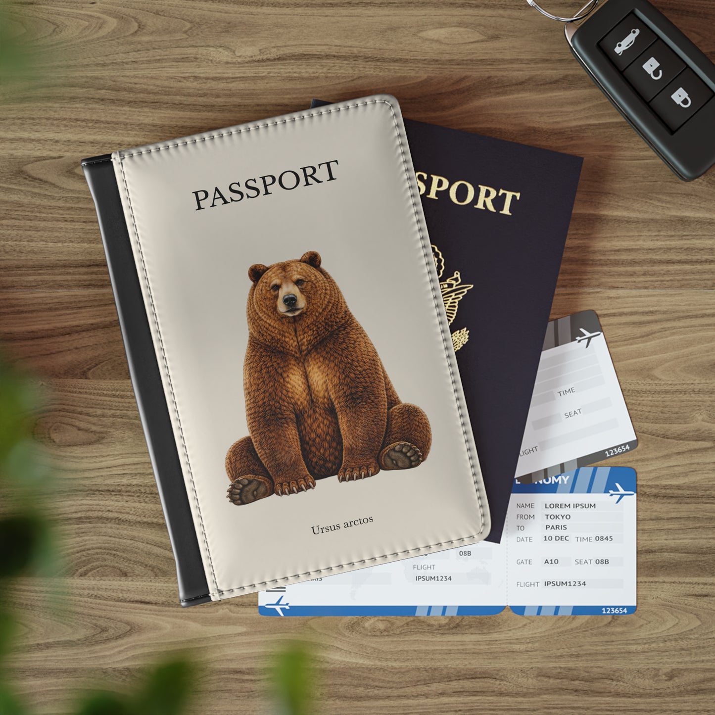 Passport Cover - Brown Bear (Ursus arctos)