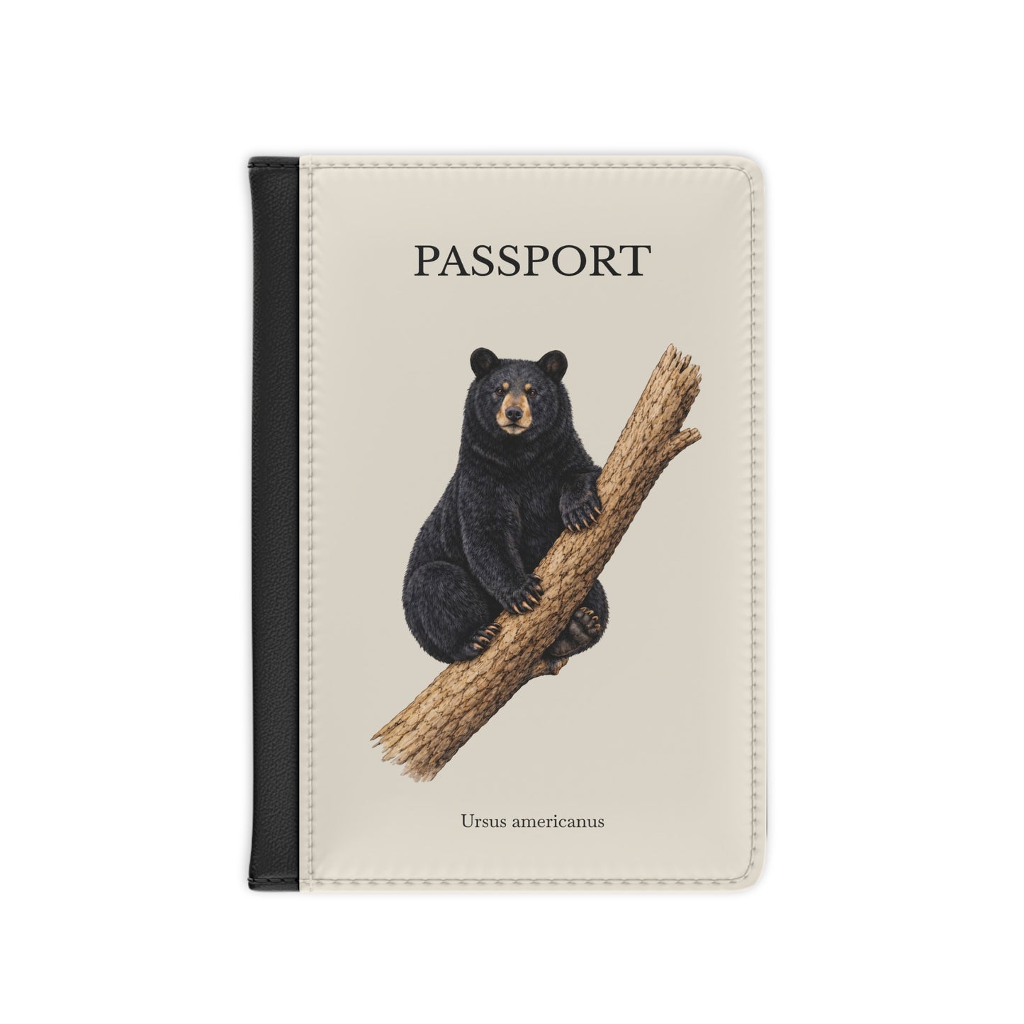Passport Cover - Black Bear (Ursus americanus)
