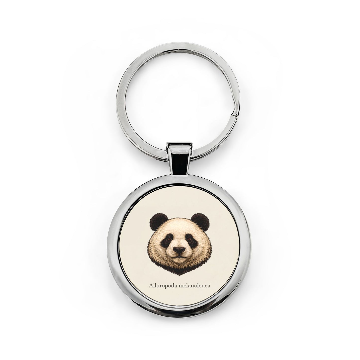 Stainless Steel Keychain - Giant Panda (Ailuropoda melanoleuca)