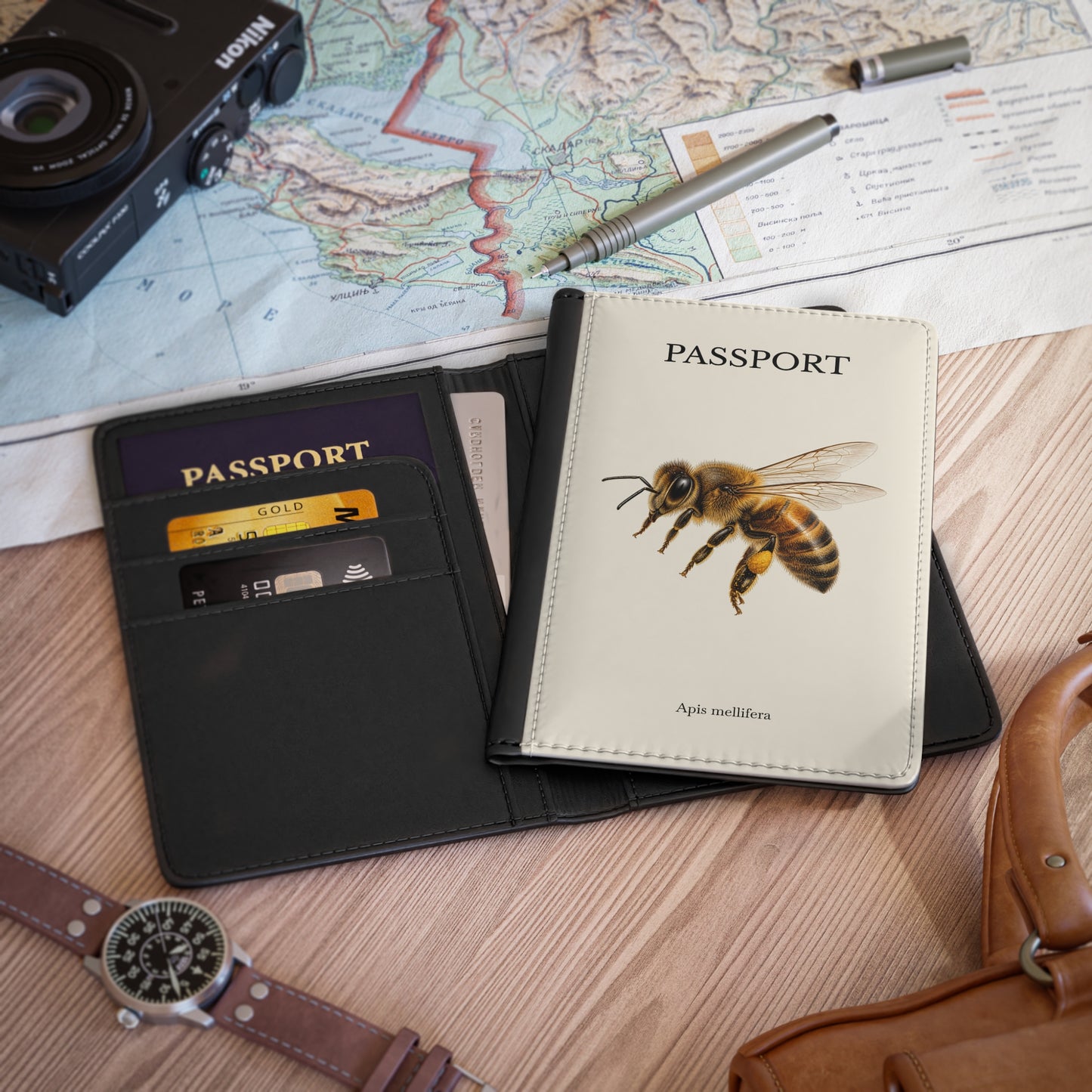 Passport Cover - Honey Bee (Apis mellifera)