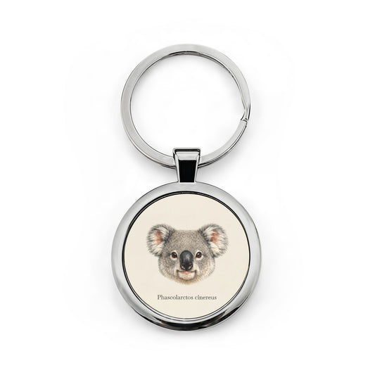 Stainless Steel Keychain - Koala (Phascolarctos cinereus)