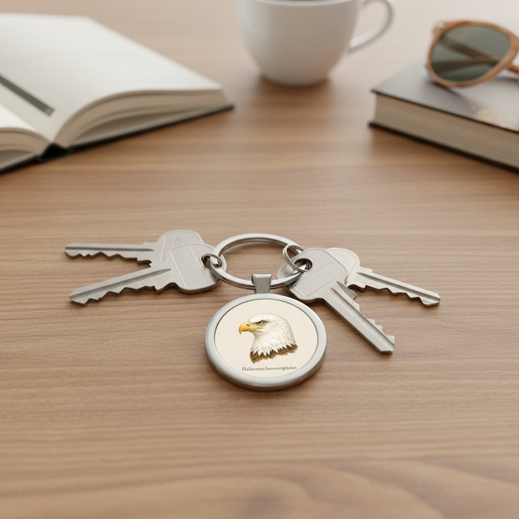 Stainless Steel Keychain - Bald Eagle (Haliaeetus leucocephalus)