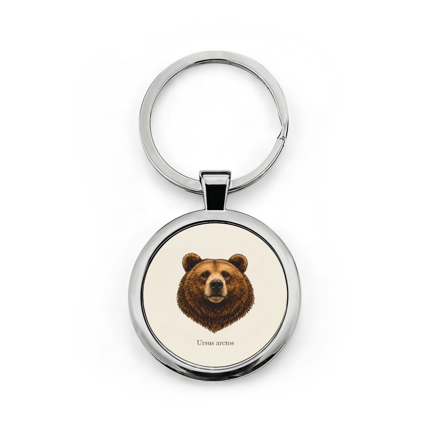 Stainless Steel Keychain - Brown Bear (Ursus arctos)