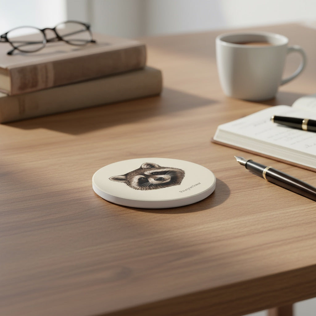 Ceramic Coaster - Raccoon (Procyon lotor)