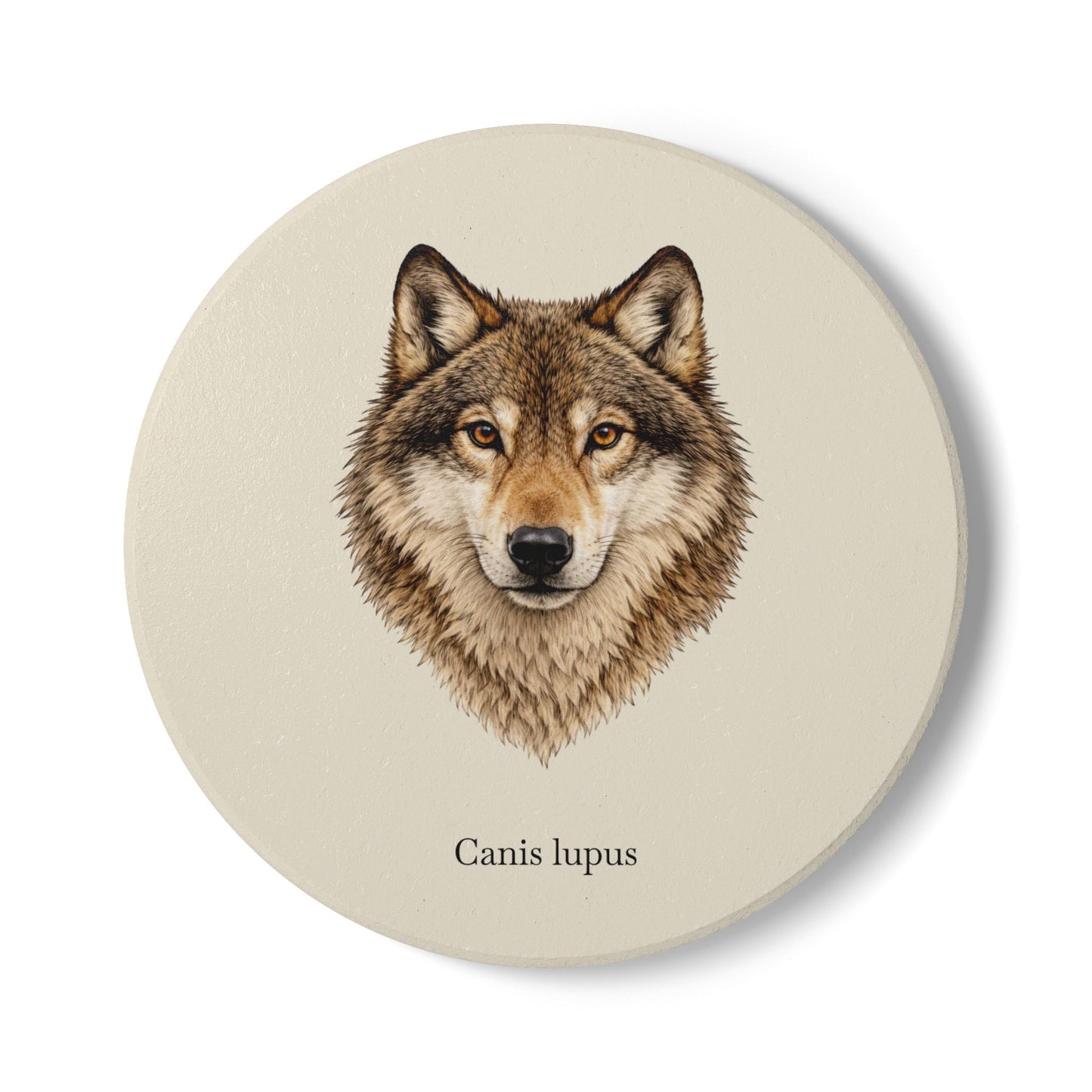 Ceramic Coaster - Wolf (Canis lupus)