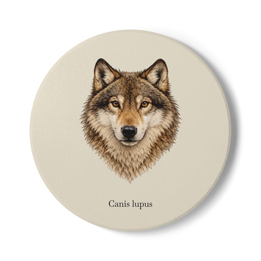 Ceramic Coaster - Wolf (Canis lupus)