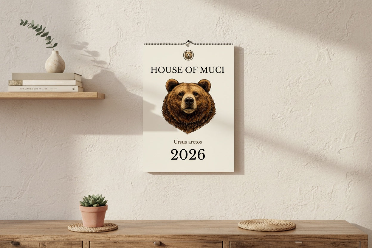 Wall calendar 2026 - Brown Bear (Ursus arctos) ENGLISH