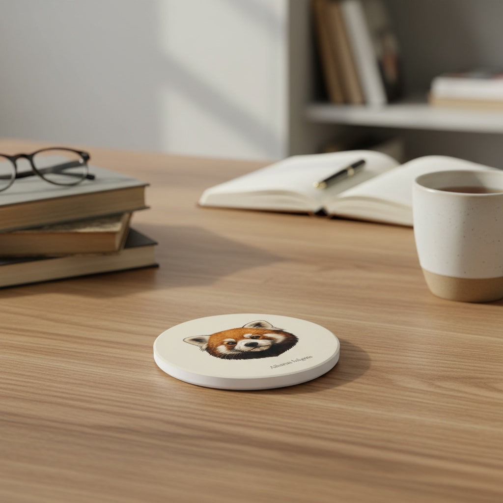 Ceramic Coaster - Red Panda (Ailurus fulgens)