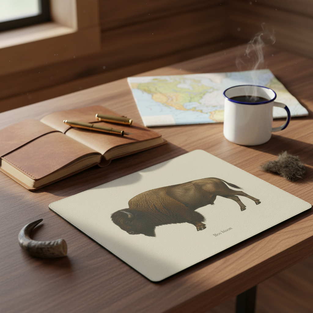 Mauspad - Amerikanischer Bison (Bos bison)